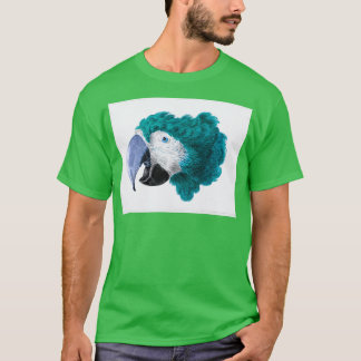 Beautiful bird green parrot t shirt