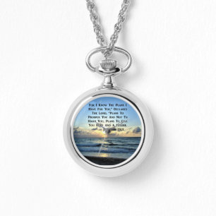 BEAUTIFUL BLÅ HIMMEL JEREMIAH 29:11 PHOTO ARMBANDSUR