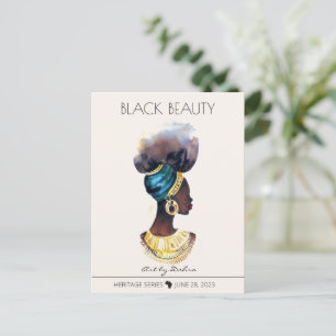 BEAUTIFUL BLACK AFRICAN QUEEN BIG GULD NECKLACE VYKORT