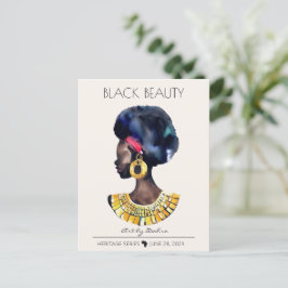 BEAUTIFUL BLACK AFRICAN QUEEN BIG GULD NECKLACE VYKORT
