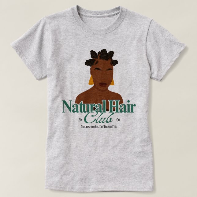 Beautiful Black Bantu Knot Hair Custom T-shirt (Design framsida)