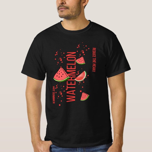 beautiful black watermelon streetwear shirt t shirt (Framsida)