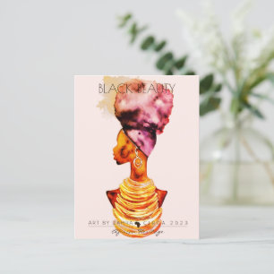 BEAUTIFUL BLACK WOMAN AFRICAN QUEEN GULD NECKLACE VYKORT