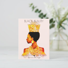 BEAUTIFUL BLACK WOMAN AFRICAN QUEEN GULD NECKLACE VYKORT