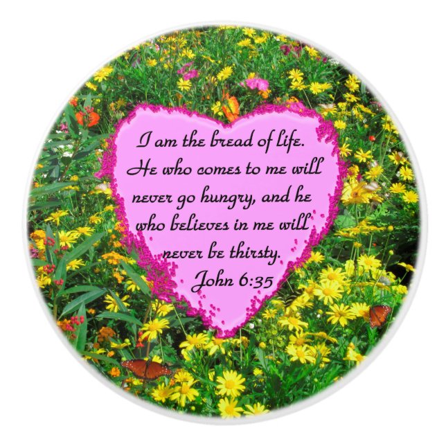BEAUTIFUL BLOMMIGT JOHN 6:35 DESIGN KNOPP (Framsidan)