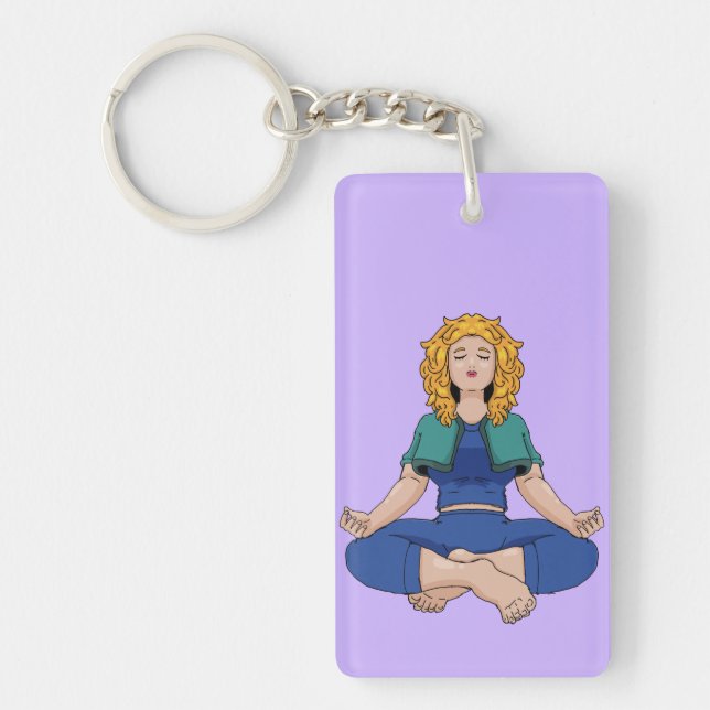 Beautiful Blonde Girl Yoga Pose Lotus Cute (Framsidan)