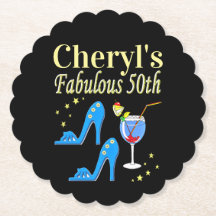 BEAUTIFUL BLUE 50:E BIRTHDAY DESIGN