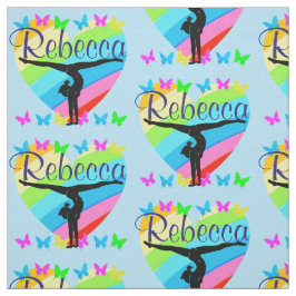 BEAUTIFUL BLUE PERSONLIG GYMNASTICS FABRIC TYG