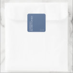 Beautiful Blue Wedding Fyrkantigt Klistermärke<br><div class="desc">This beautiful blue sticker is sure to make your guests happy. A simple,  classic design,  with a modern feel. If you would like help further customizing,  please feel free to send us a message.</div>