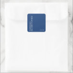 Beautiful Blue Wedding Fyrkantigt Klistermärke<br><div class="desc">This beautiful blue sticker is sure to make your guests happy. A simple,  classic design,  with a modern feel. If you would like help further customizing,  please feel free to send us a message.</div>