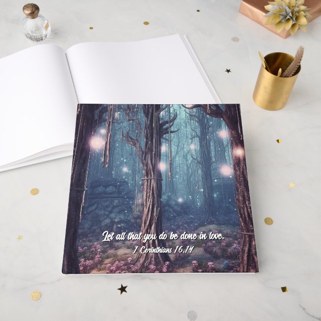 Beautiful Blue Wedding  Gästböcker (Framsidan öppen)