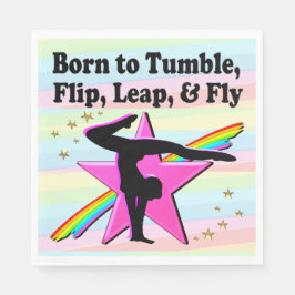 BEAUTIFUL BORN TILL TUMBLE GYMNAST DESIGN PAPPERSSERVETT