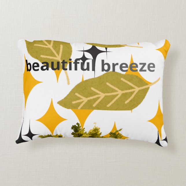 Beautiful Breeze Botanical Throw Pillow Prydnadskudde (Baksidan)