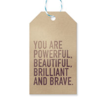 Beautiful, Brilliant & Brave — Gift Tag
