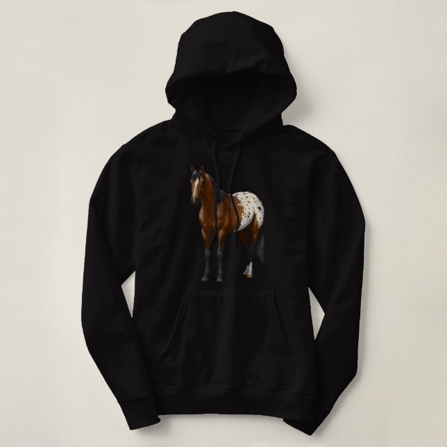 Beautiful Brown Bay Appaloosa Horse Lover Gift Pre T Shirt (Design framsida)