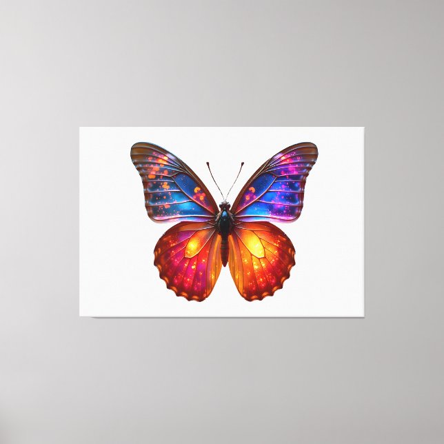 Beautiful Butterfly Art Canvastryck (Framsida)