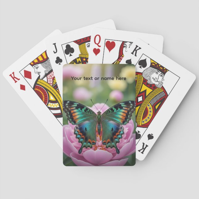Beautiful Butterfly Playing Cards - Multiple games Casinokort (Baksidan)