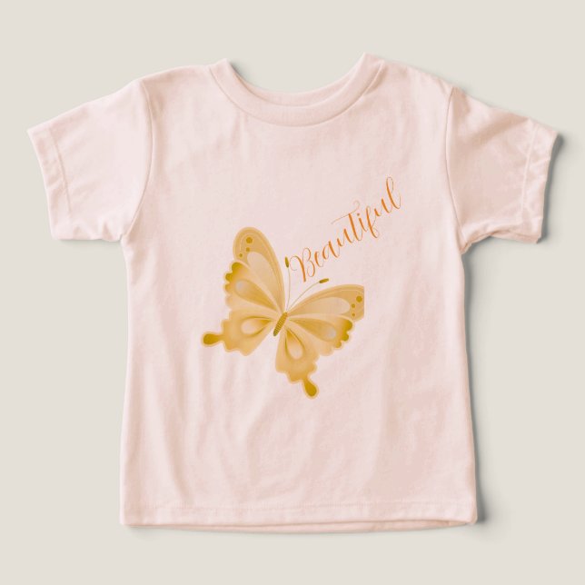 Beautiful Butterfly T Shirt (Design Framsida)
