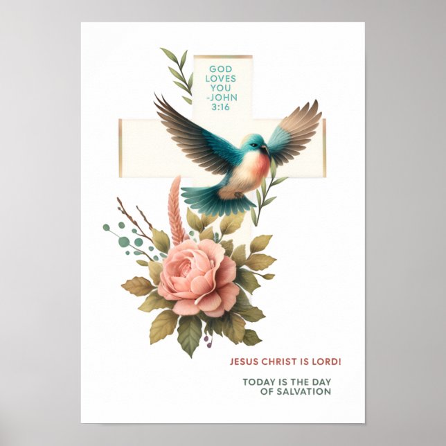 Beautiful Christian Wall Art Digital Download Poster (Framsidan)