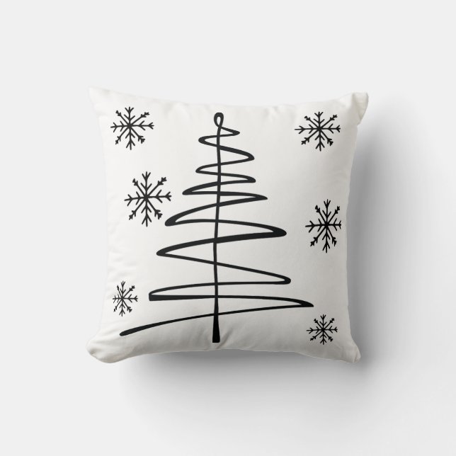 Beautiful Christmas Throw Pillow | Festive Holiday Kudde (Framsida)
