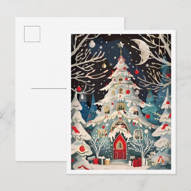 Beautiful Christmas  Vykort (Fram/baksida)