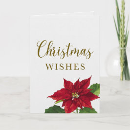 Beautiful Christmas Wishes Holiday Greeting Card Kort