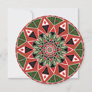 Beautiful classic holiday Christmas festive Julkort