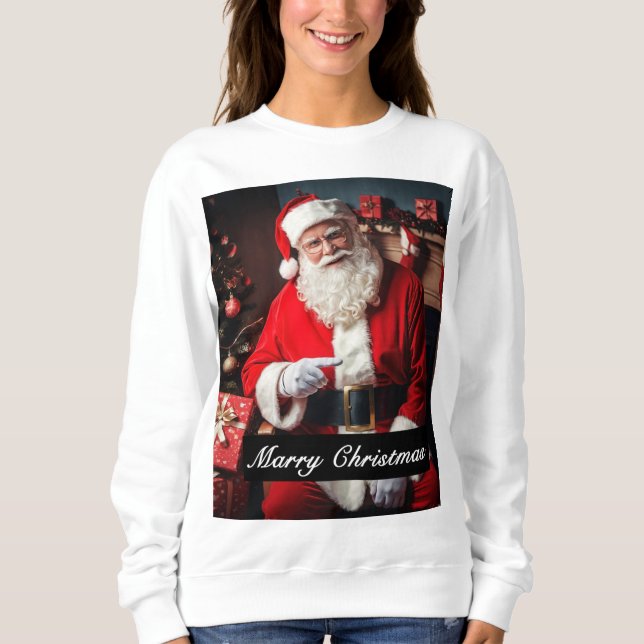 Beautiful classy  Christmas customized T-Shirt . (Framsida)