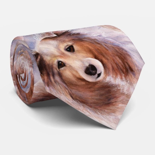 BEAUTIFUL COLLIE ROLIGT NECK TID SLIPS (Rullad)