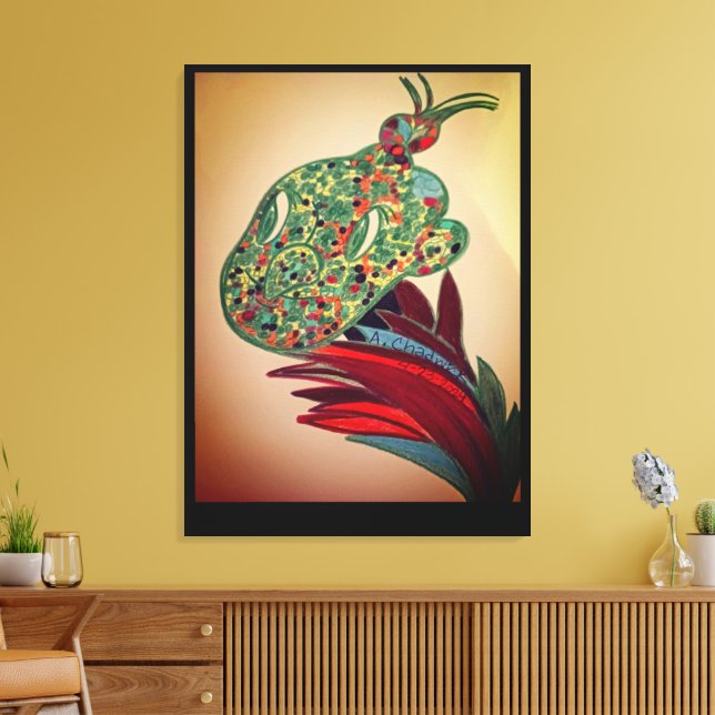 Beautiful Creature Plant Canvas Print (Insitu (Vardagsrum))
