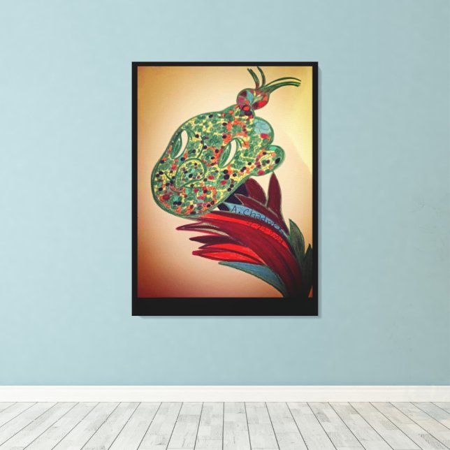 Beautiful Creature Plant Stretched Canvas Print (Insitu (trägolv))