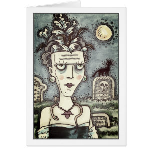 BEAUTIFUL CREEPY FRANKENELLA MONSTER, GRAVES Blank OBS Kort