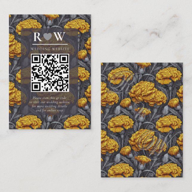 Beautiful Custom Carnation Charm Spring Wedding Tilläggskort (Fram/baksida)