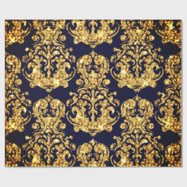 Beautiful Damask Gold & Black Wrapping paper roll Presentpapper