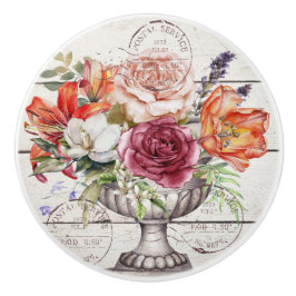 Beautiful decorative rustic trendy wood Botanical Knopp