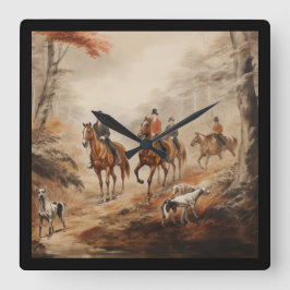 Beautiful English Countryside Clock Fyrkantig Klocka