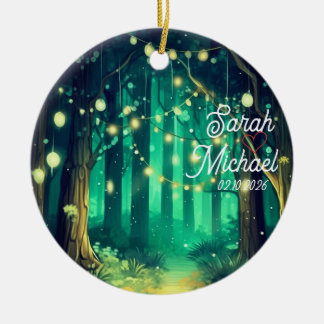 Beautiful Evening Wedding  Julgransprydnad Keramik