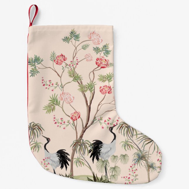 Beautiful exotic chinoiserie wallpaper. Hand drawn Liten Julstrumpa (Framsidan)