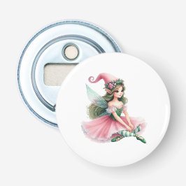 Beautiful Fairy Gnome with Striped Tights Women's  Flasköppnare