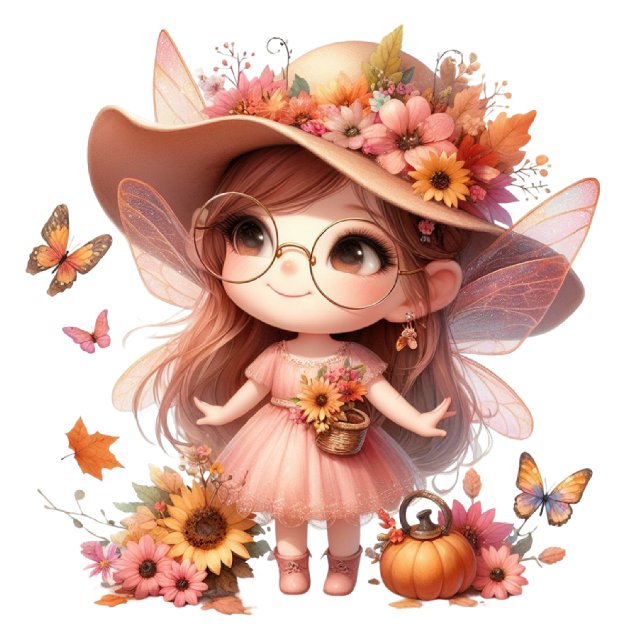 Beautiful fairy in autumn t shirt (Skapare uppladdad)