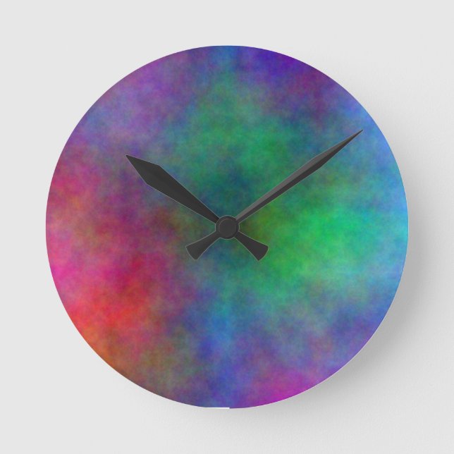 BEAUTIFUL FÄRG CLOUD ROUND WALL CLOCK RUND KLOCKA (Framsida)