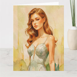 Beautiful Female  portrait Kort