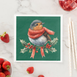 Beautiful Festive Bird Pappersservett