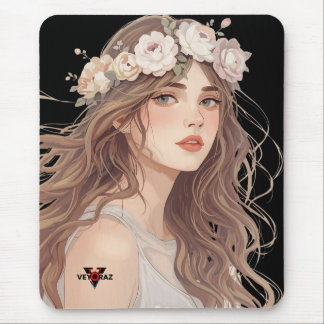 Beautiful Floral Anime Girl – Soft Pastel Aesthe Musmatta