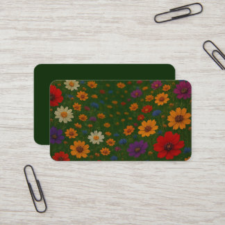 Beautiful Floral Business Card (1) Visitkort