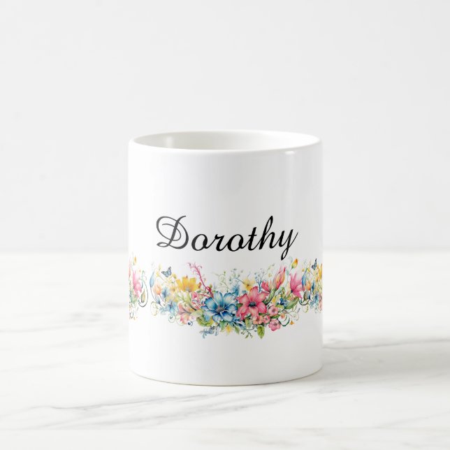 Beautiful Floral Design TEMPLATE Kaffemugg (Center)