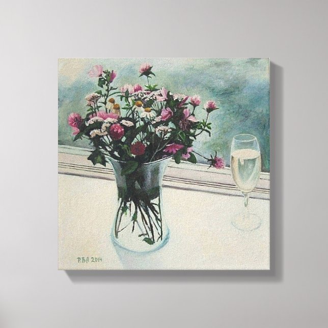 Beautiful floral fine art canvas by Pola.B.Alex (Framsida)