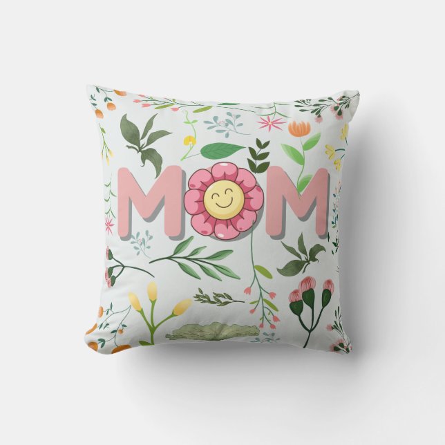 Beautiful Floral Mother’s Day Pillow  Kudde (Framsida)