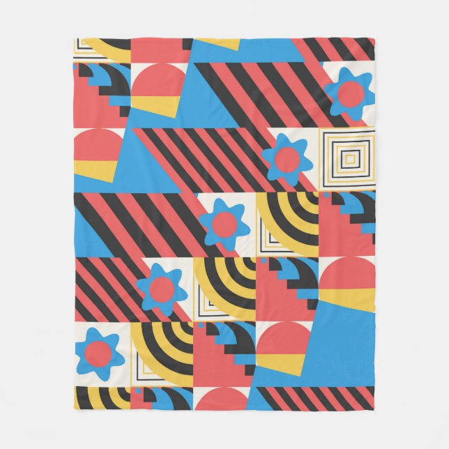 Beautiful Floral Pattern  Fleecefilt (Framsidan)