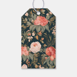 Beautiful Floral Rose Flower Painting Presentetikett